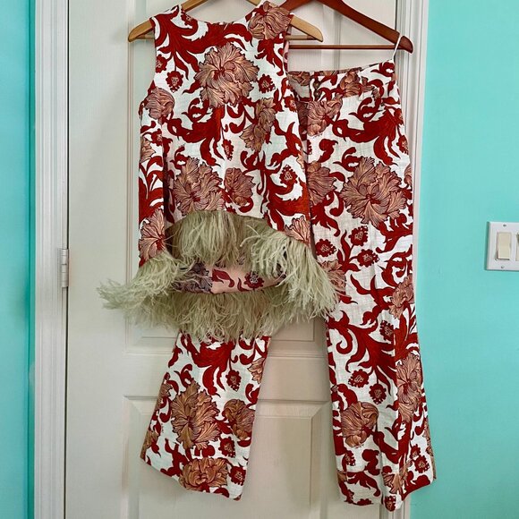 La DoubleJ La Scala Feather Top and Hendrix Pants - Picture 2 of 11